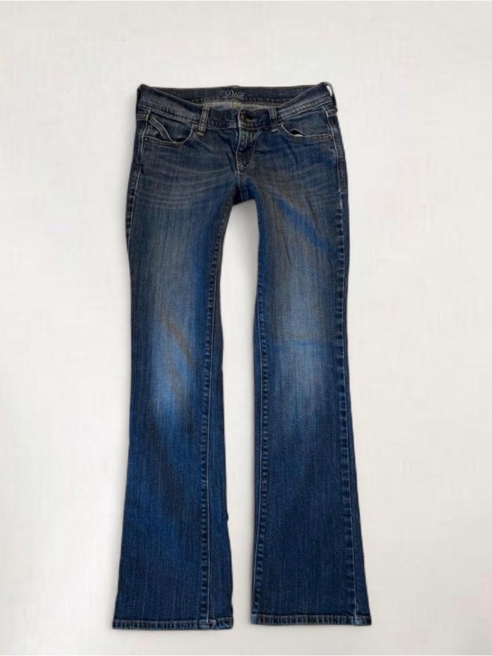 Y2K Old Navy Diva Ultra Low Rise Bootcut Mid Wash Denim Jeans Women's 2